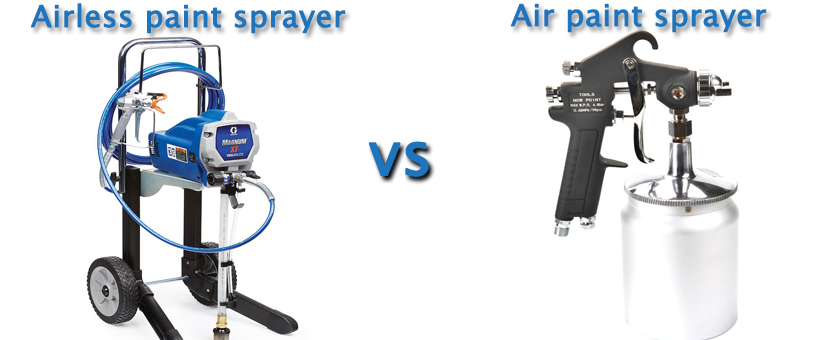 Airless vs air paint sprayer
