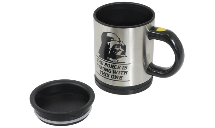 Darth vader self stirring mug