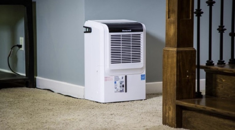 Dehumidifier in basement