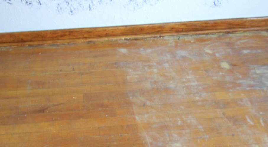 Glue wooden floor